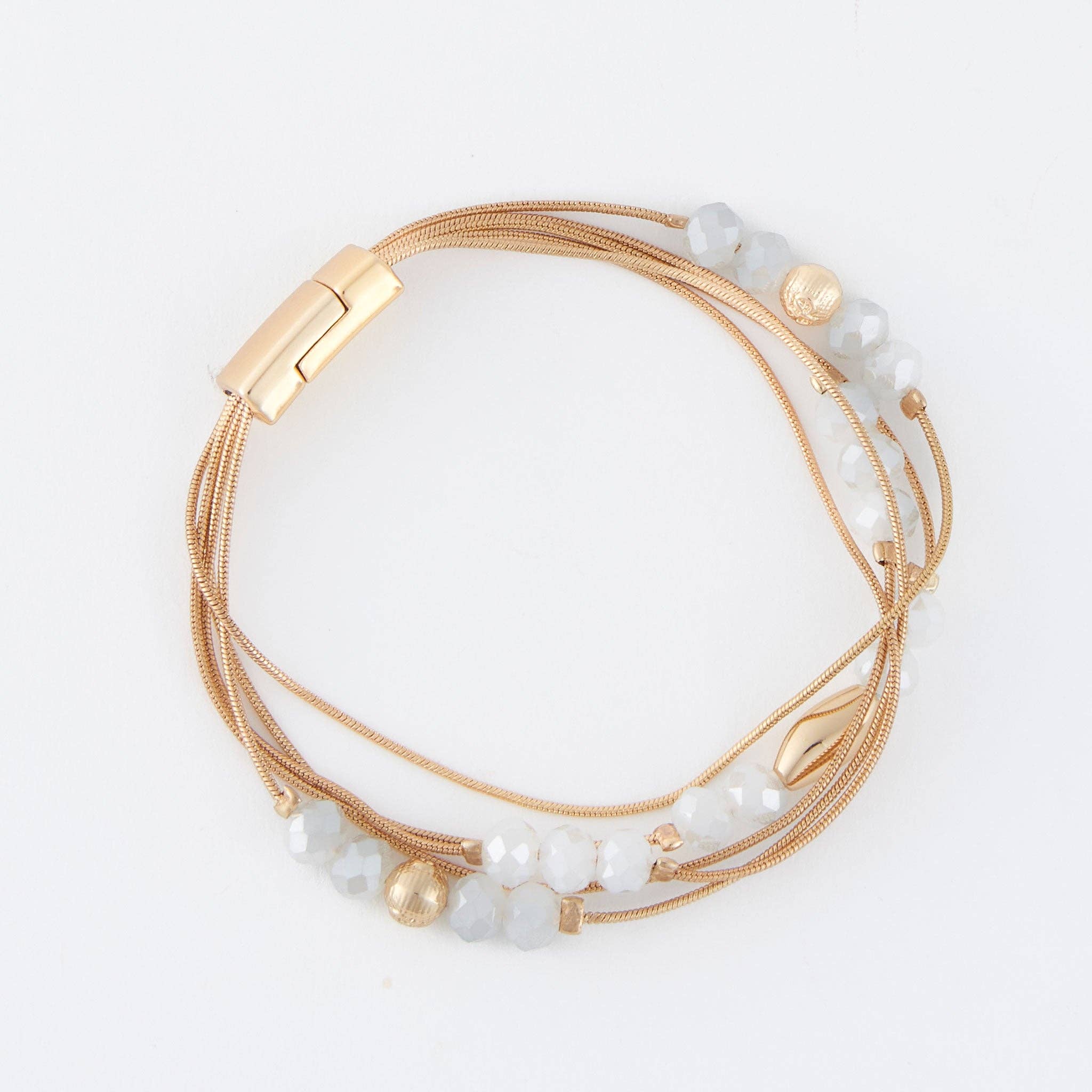Magnetic Bracelet Jayne Beaded Multi Row Design