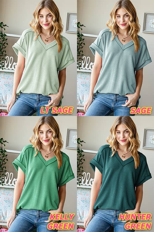 ET7484-10 SOLID URBAN RIBBED TOP