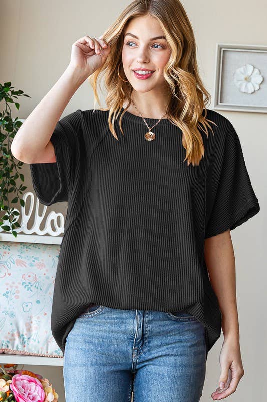 ET7518-10 SOLID URBAN RIBBED TOP