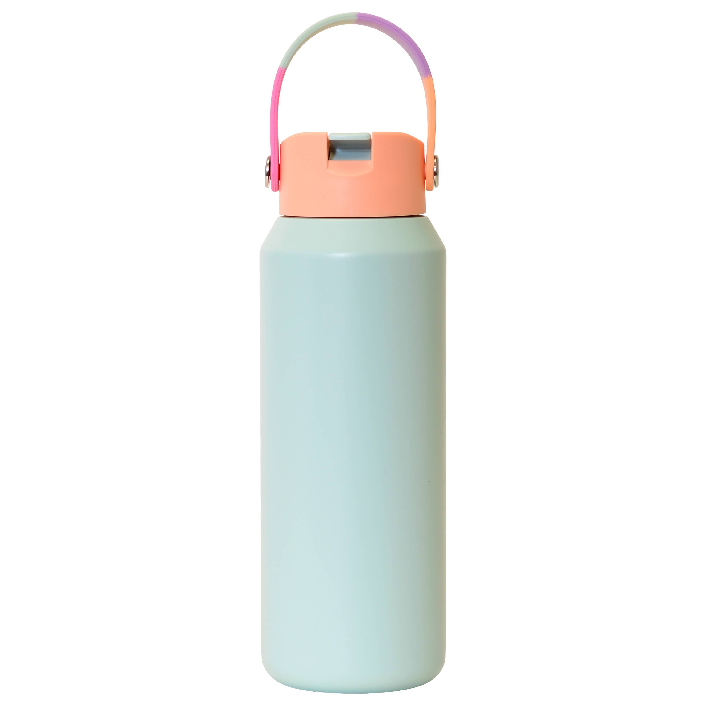 Leakproof Handle Water Bottle 40oz Mint Sorbet