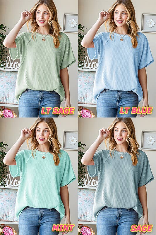 ET7518-10 SOLID URBAN RIBBED TOP