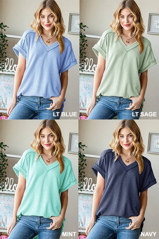 ET7484-10 SOLID URBAN RIBBED TOP