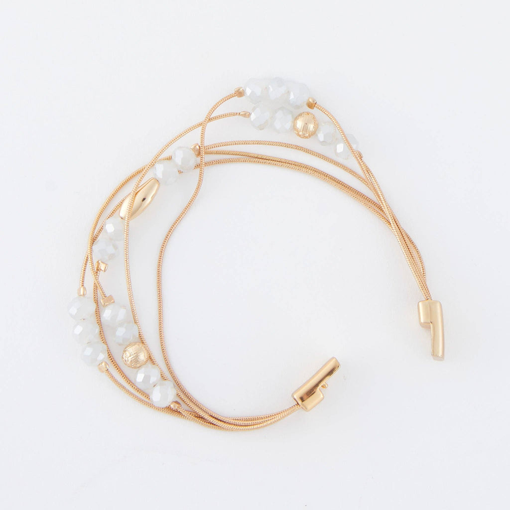 Magnetic Bracelet Jayne Beaded Multi Row Design