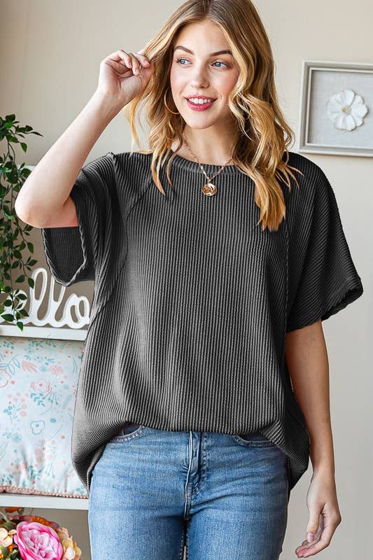 ET7518-10 SOLID URBAN RIBBED TOP