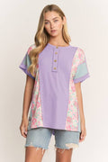ET8037-10 COLOR BLOCK URBAN RIB TOP