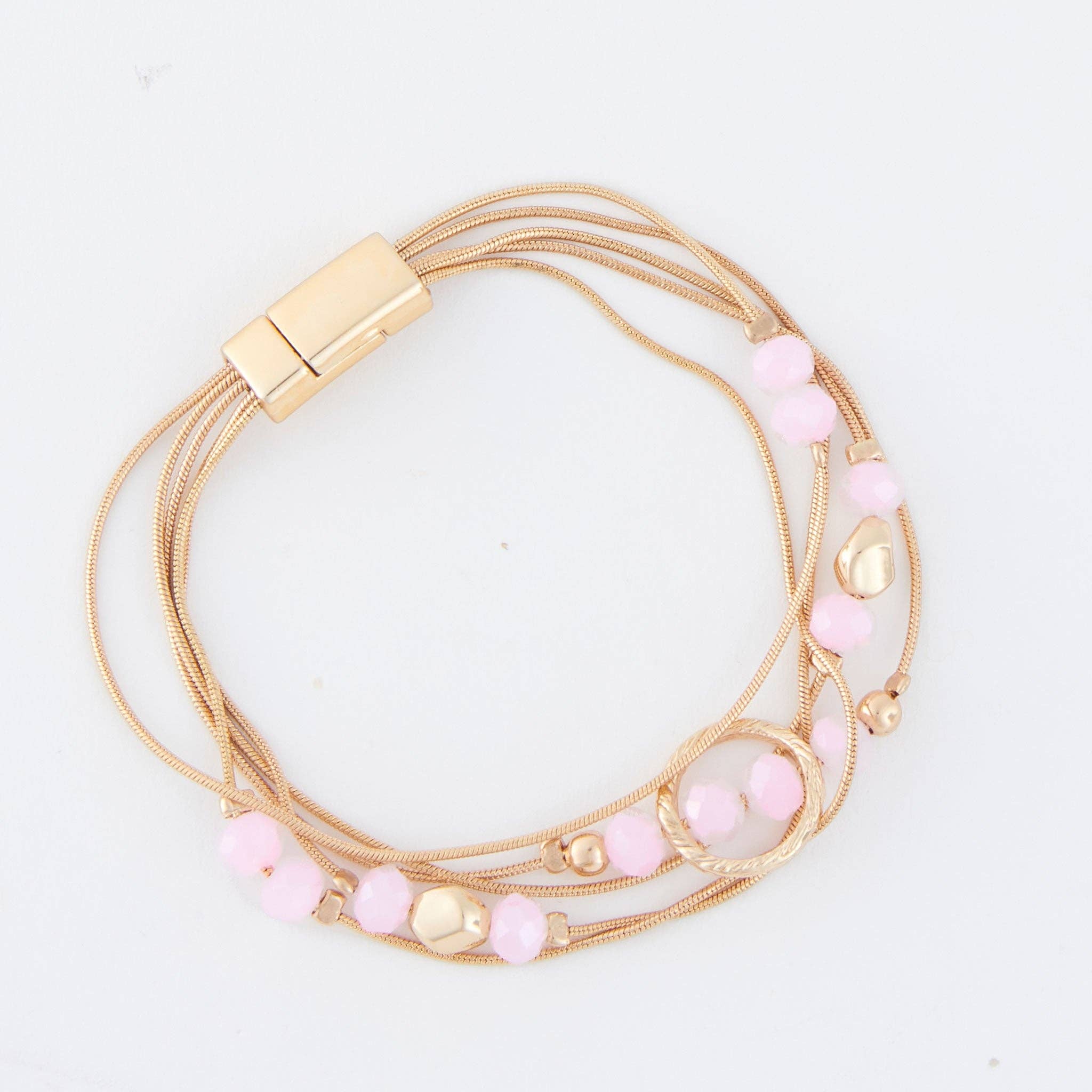 Magnetic Bracelet Jayne Beaded Multi Row Design