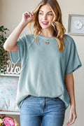 ET7518-10 SOLID URBAN RIBBED TOP
