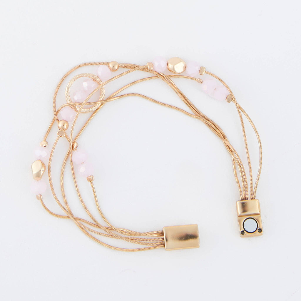 Magnetic Bracelet Jayne Beaded Multi Row Design