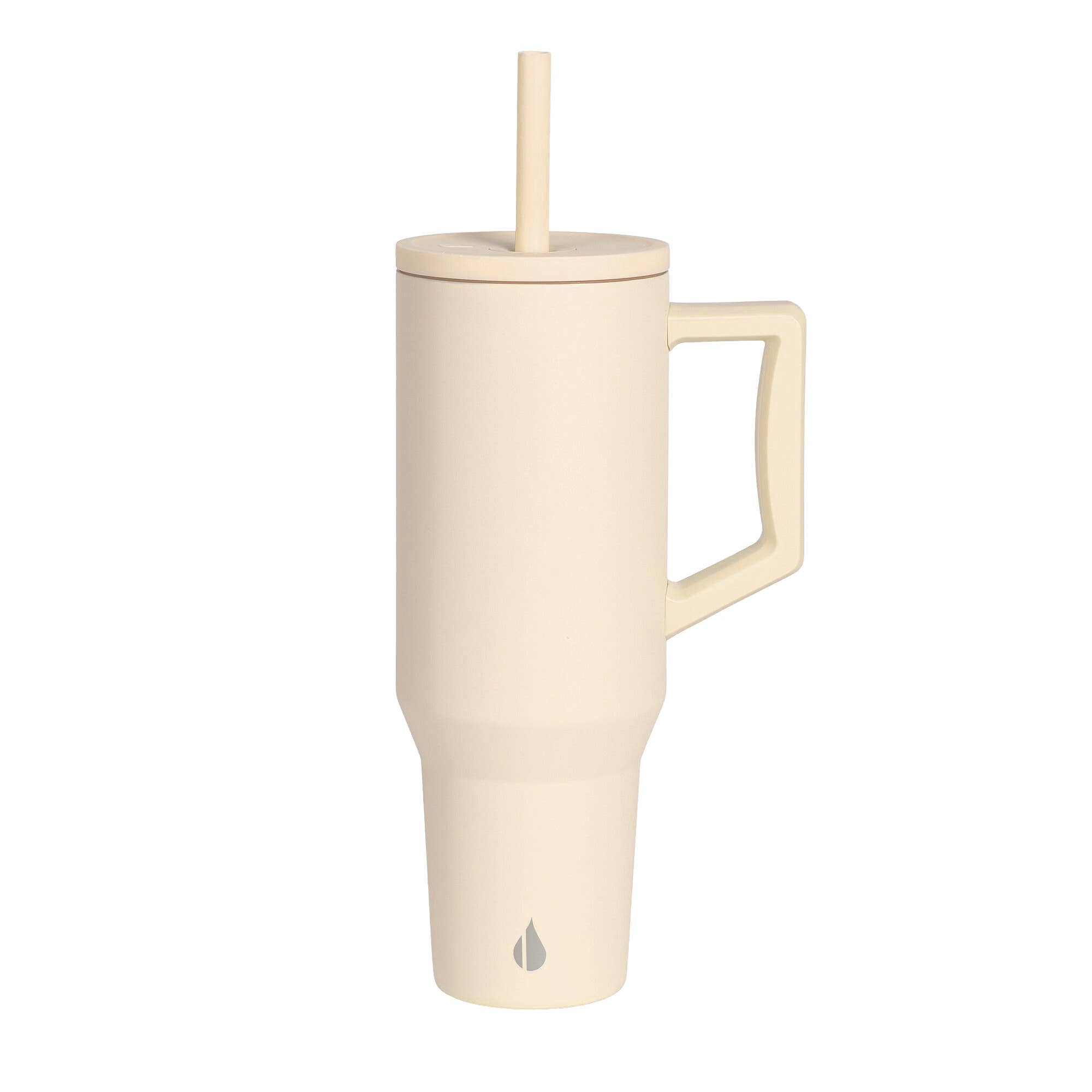 Leakproof Straw Tumbler for Boba 40oz Beige