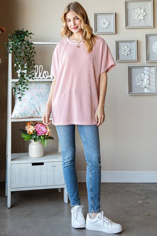 ET7518-10 SOLID URBAN RIBBED TOP