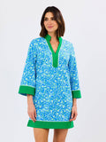 Brenda Dress | Meadow Line Blue
